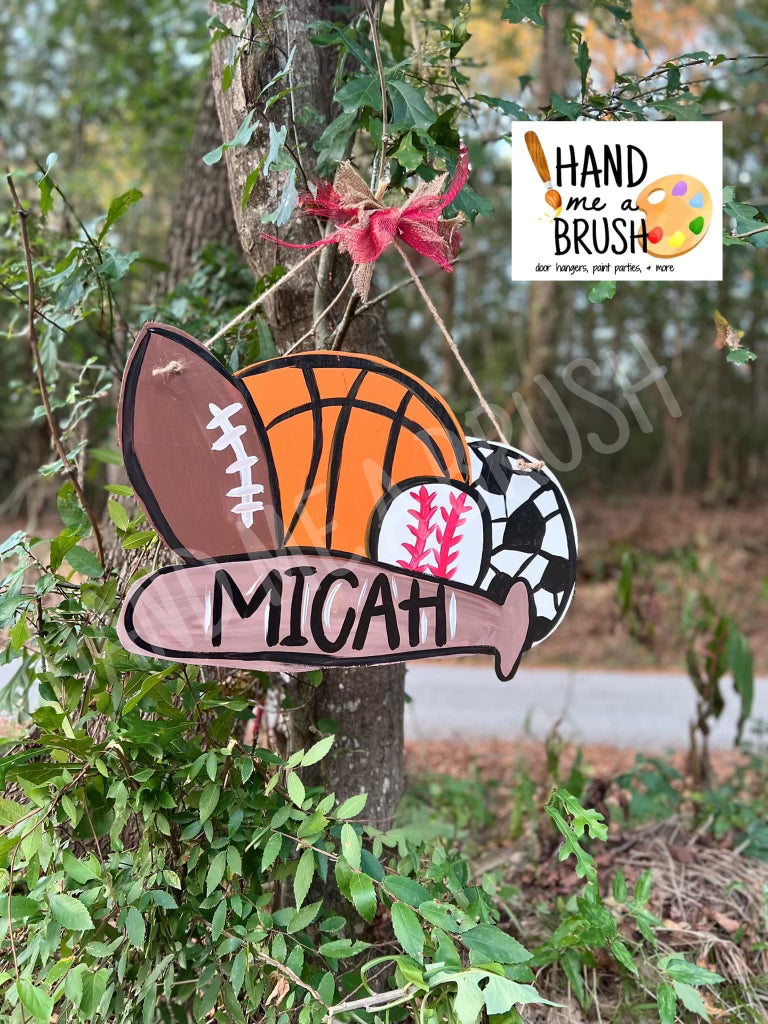 Custom Sports Door Hanger