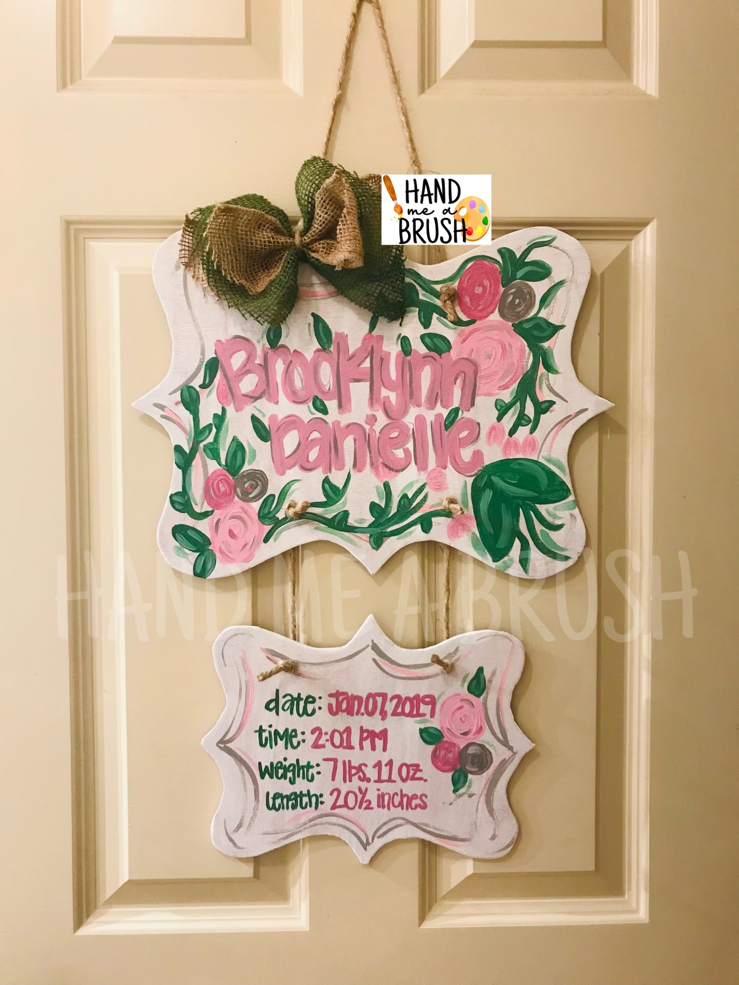 Custom Hospital Door Hanger