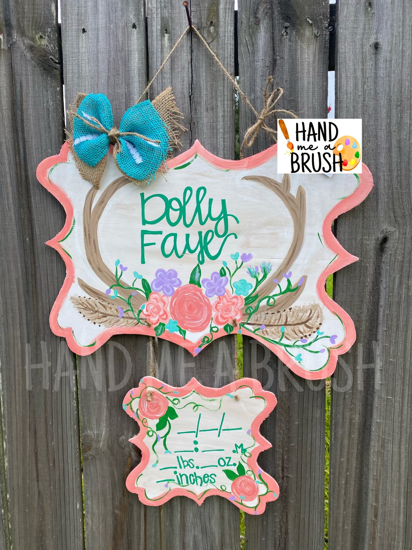 Custom Hospital Door Hanger