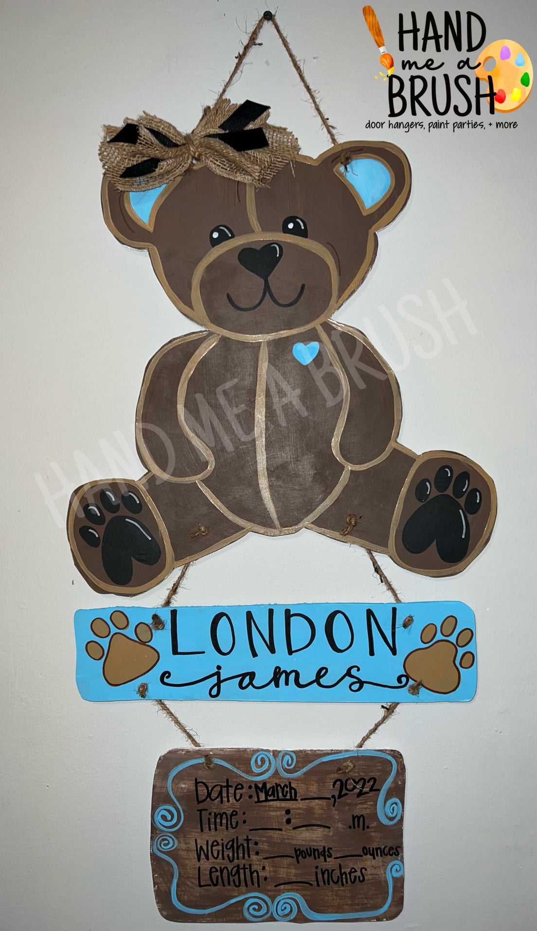 Custom Hospital Door Hanger