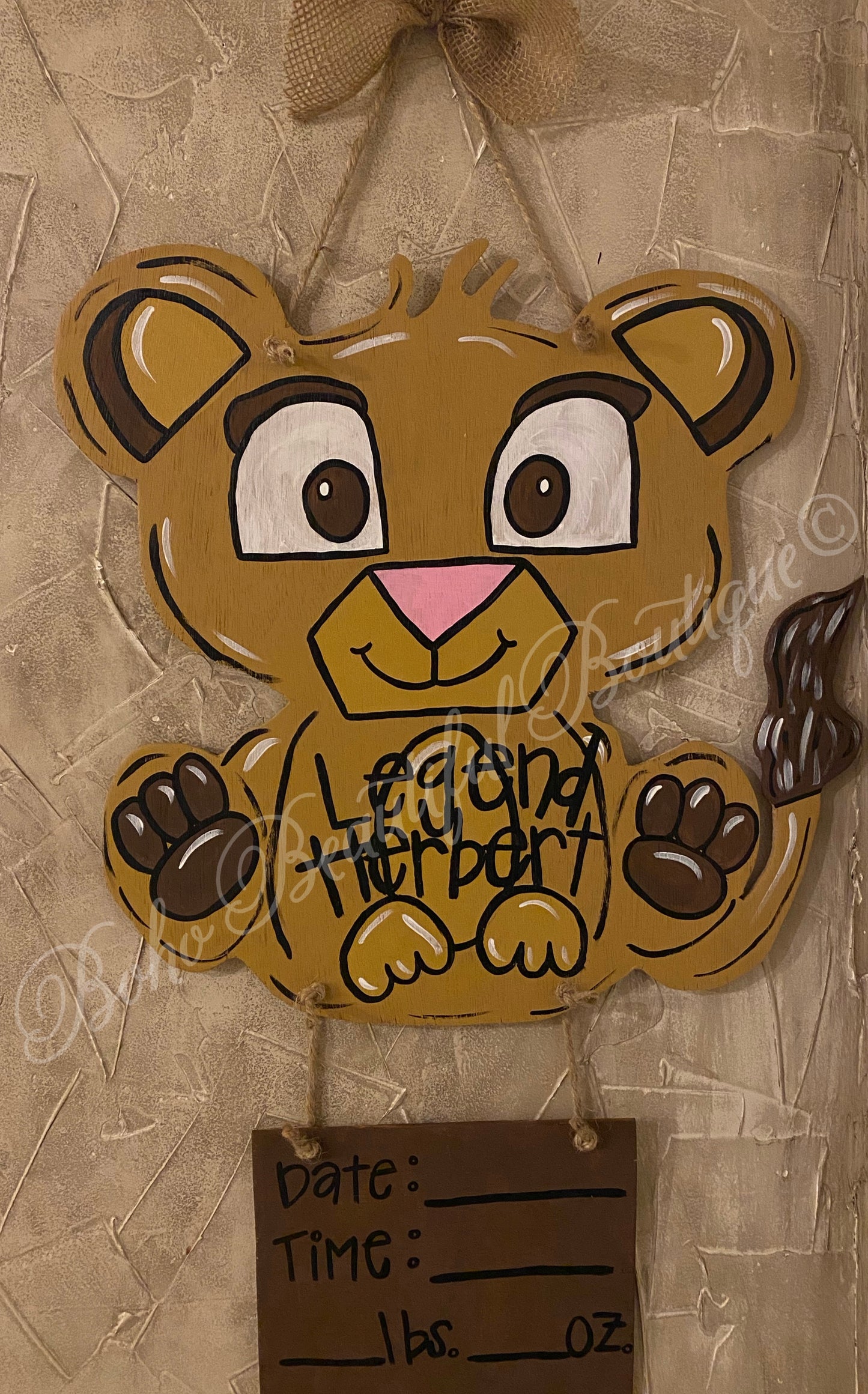 Custom Hospital Door Hanger