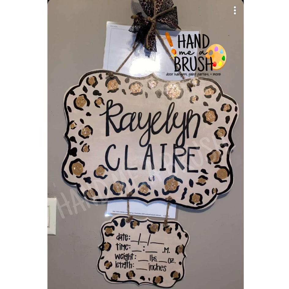 Custom Hospital Door Hanger