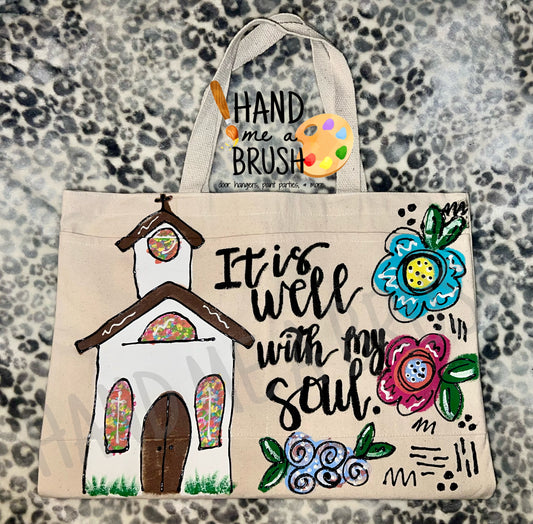 Handpainted Tote