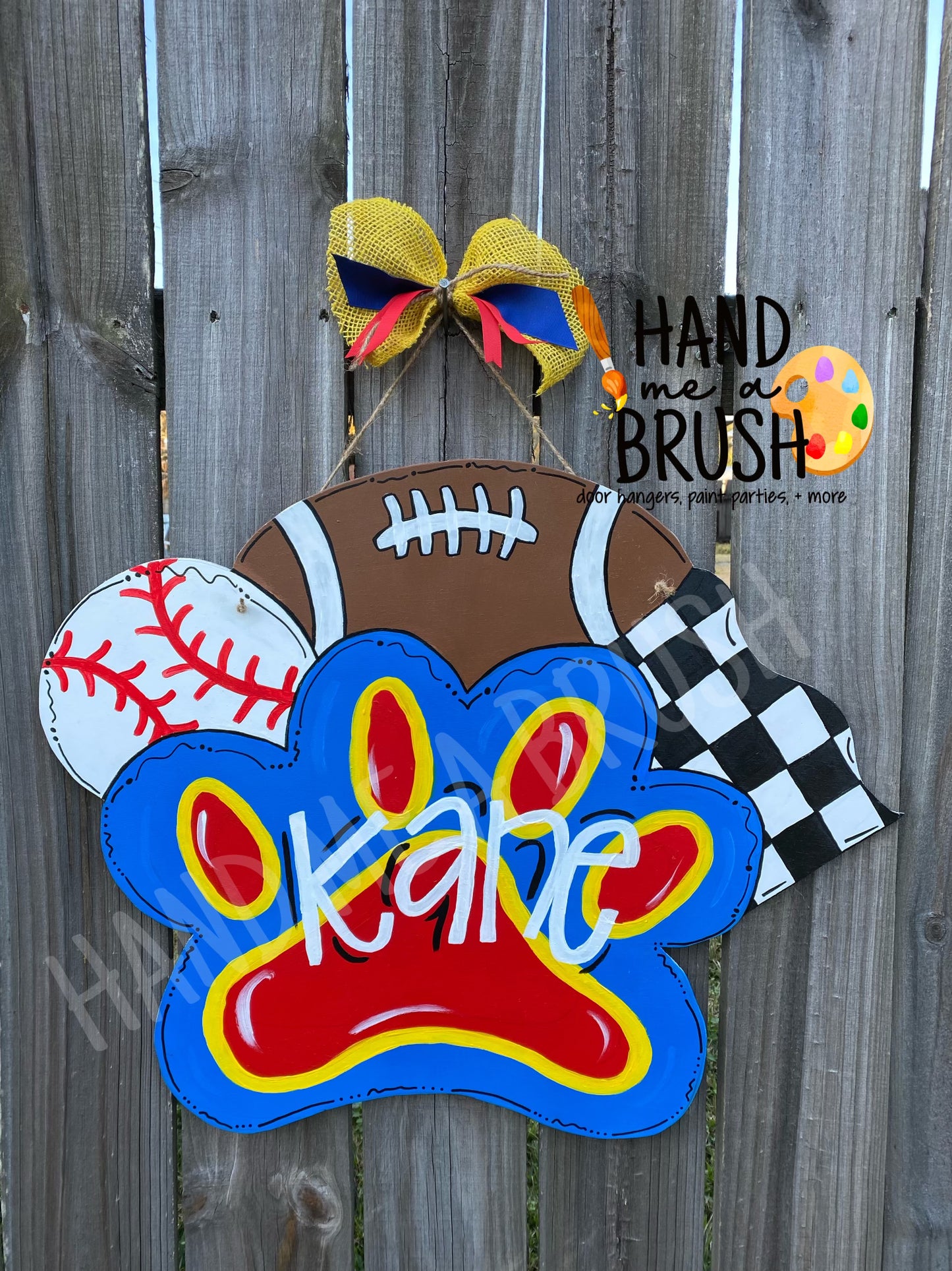 Custom Sports Door Hanger