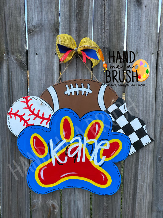 Custom Sports Door Hanger