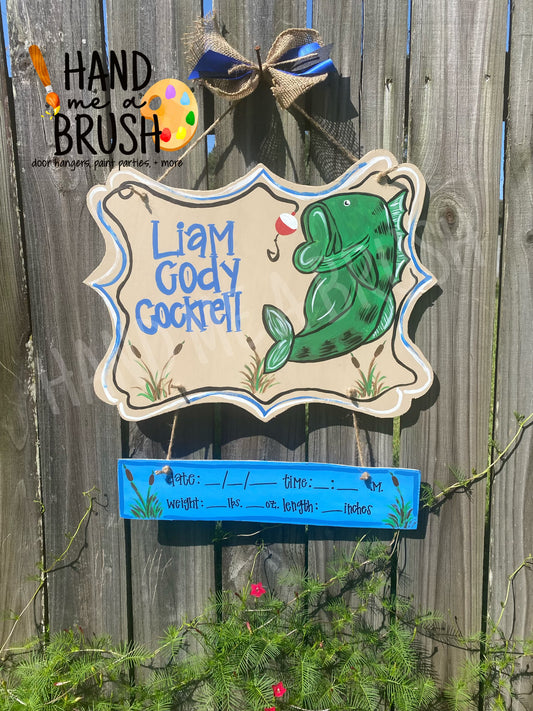 Hook The Bass Hospital Door Hanger