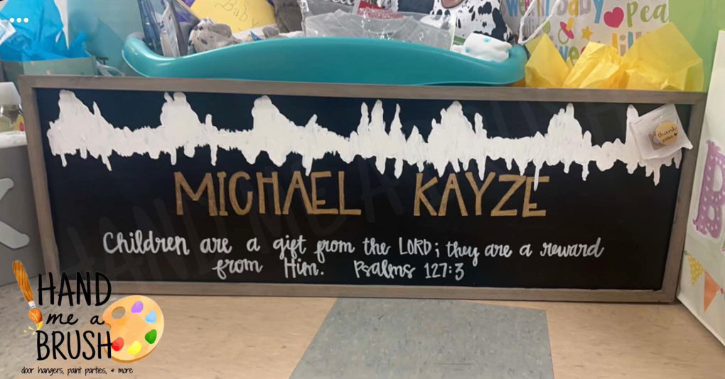Heartbeat Keepsake Sign