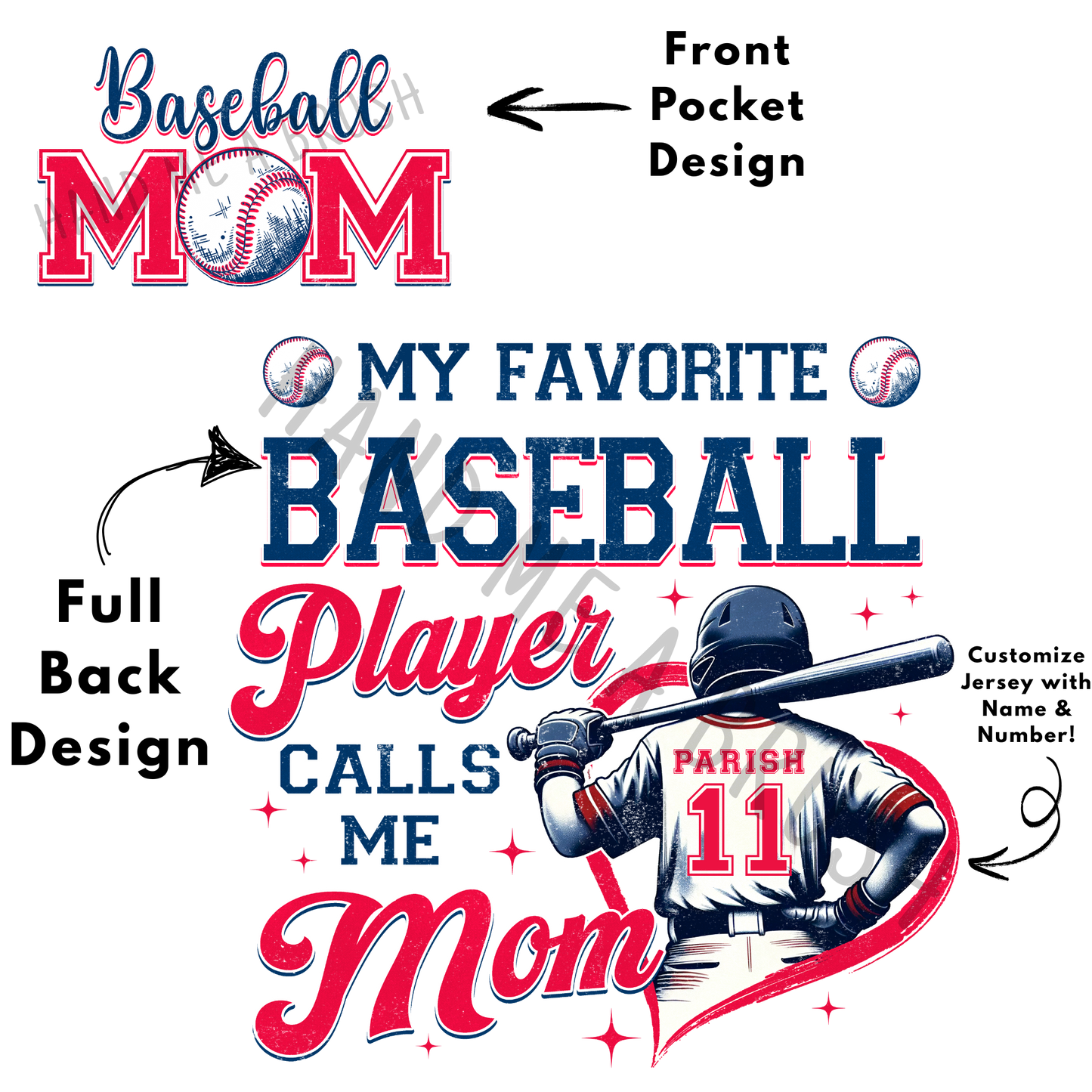 My Favorite Player Calls Me Mom Customizable - Tee YB