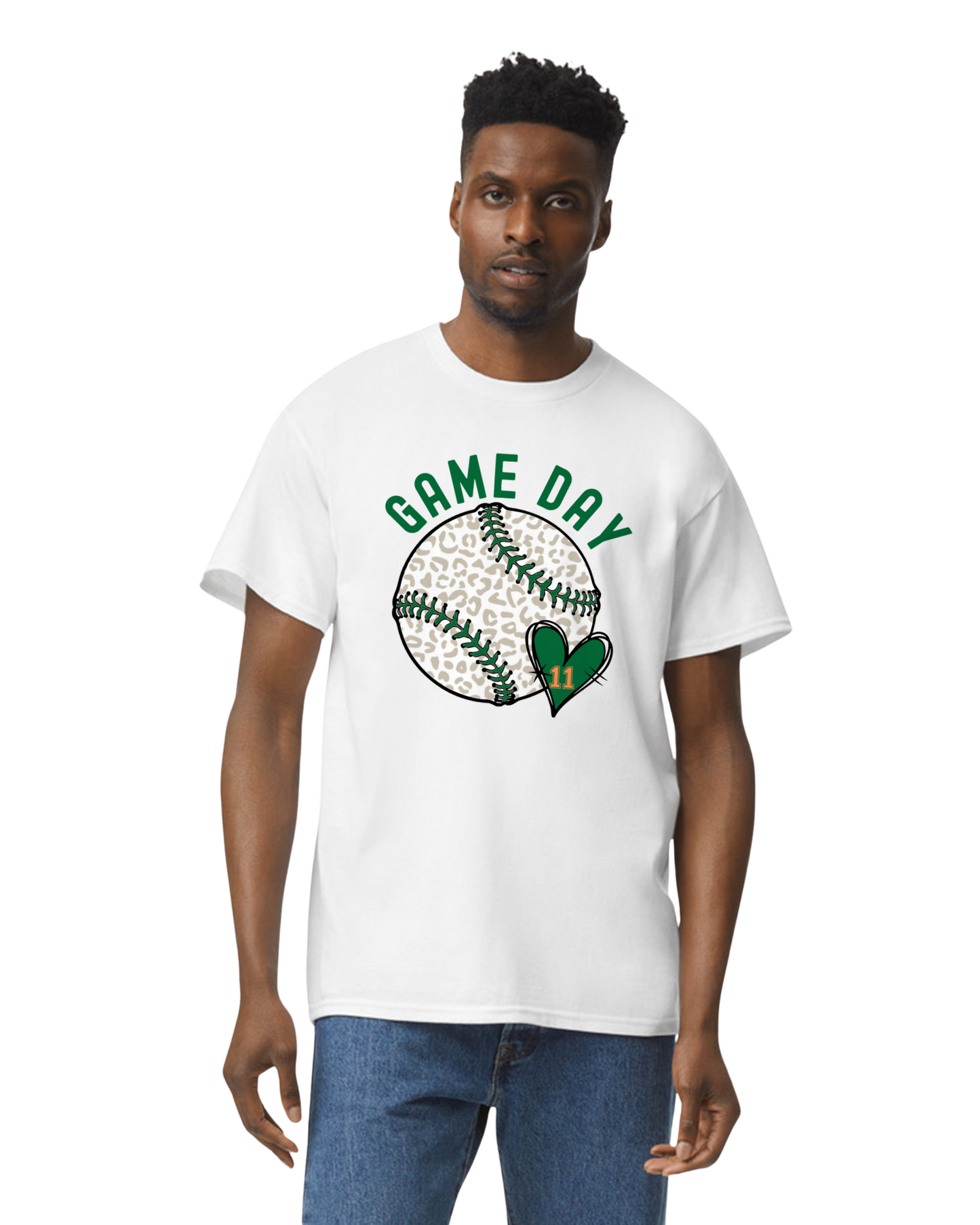 Game Day Heart - Customizable Tee YB