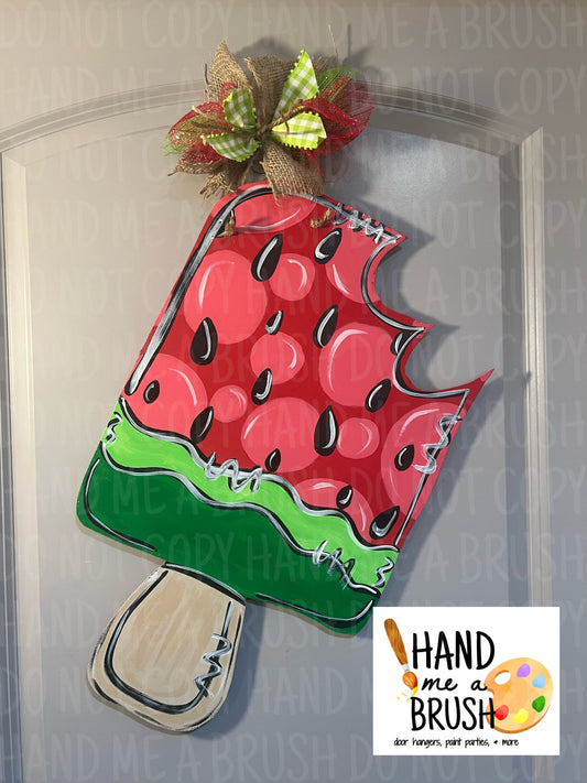 Watermelon Popsicle Door Hanger