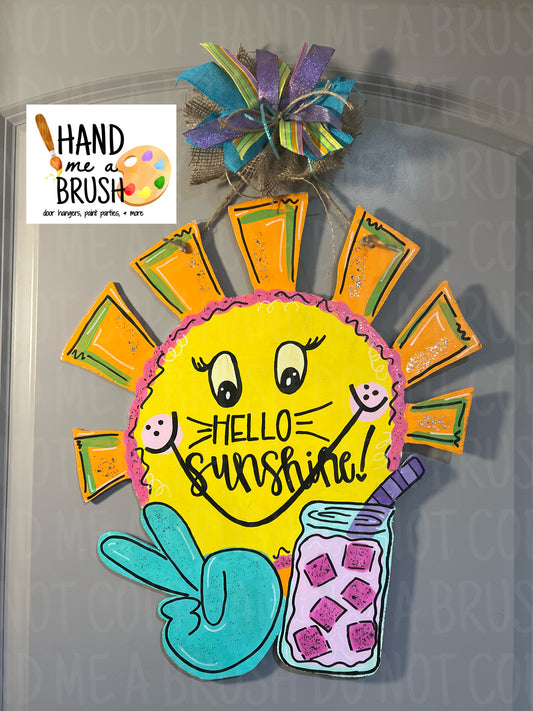 Funky Sun Door Hanger