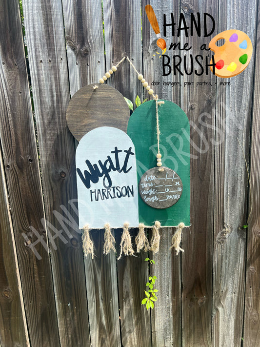 Boho Hospital Door Hanger