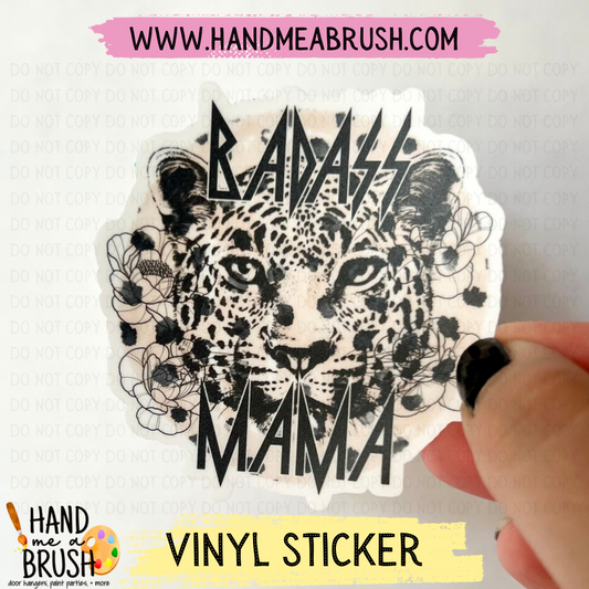 Badass Mama-Vinyl Sticker 9992