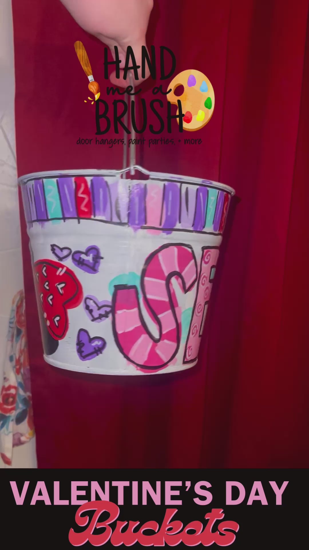 Painted Bucket – Hand Me A Brush, LLC